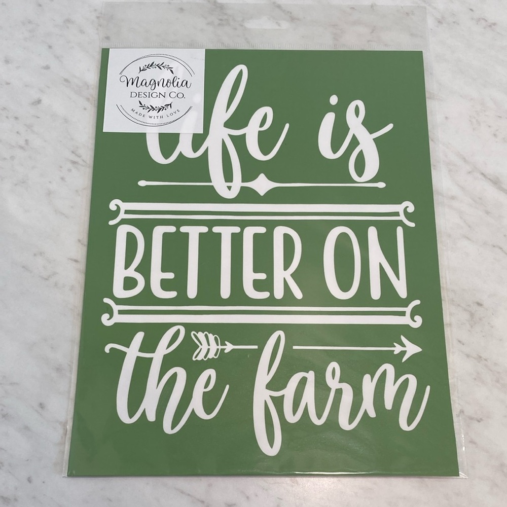 Magnolia Design Co On the Farm Silkscreen Stencil NEW